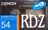 Compact Cassette Denon RD-Z 54 "RD-Z54P" Type I Normal 1989 Japan