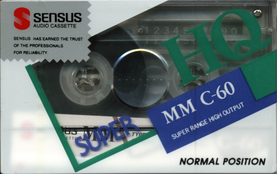 Compact Cassette Sensus MM 60 "Super HQ" Type I Normal 1993 South Korea