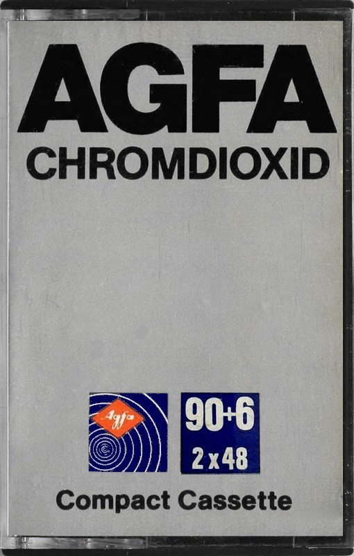 Compact Cassette AGFA Chromdioxid 90+6 Type II Chrome 1979 Europe