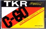 Compact Cassette TKR 60 Type I Normal Hong Kong