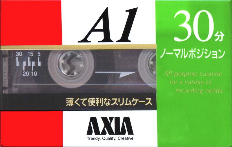 Compact Cassette AXIA A1 30 "A1SB 30" Type I Normal 1997 Japan
