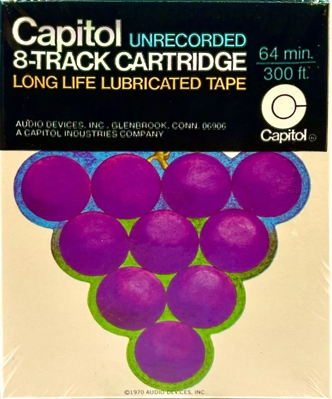 TRACK-8 Capitol 64 "GRAPES" Type I Normal 1970 USA