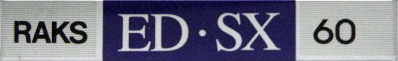Compact Cassette RAKS ED-SX 60 Type I Normal 1990 Europe
