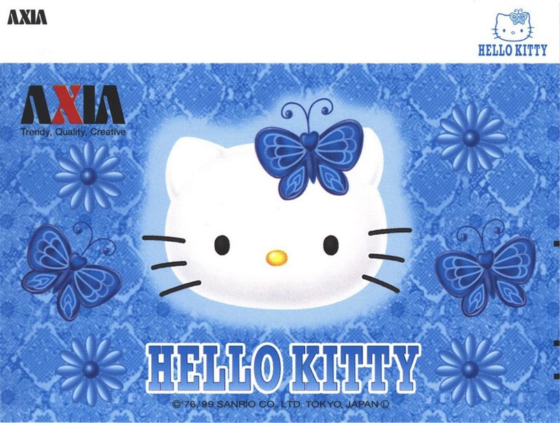 Compact Cassette AXIA Hello Kitty 74 "HK2A BL 74" Type II Chrome 1999 Japan