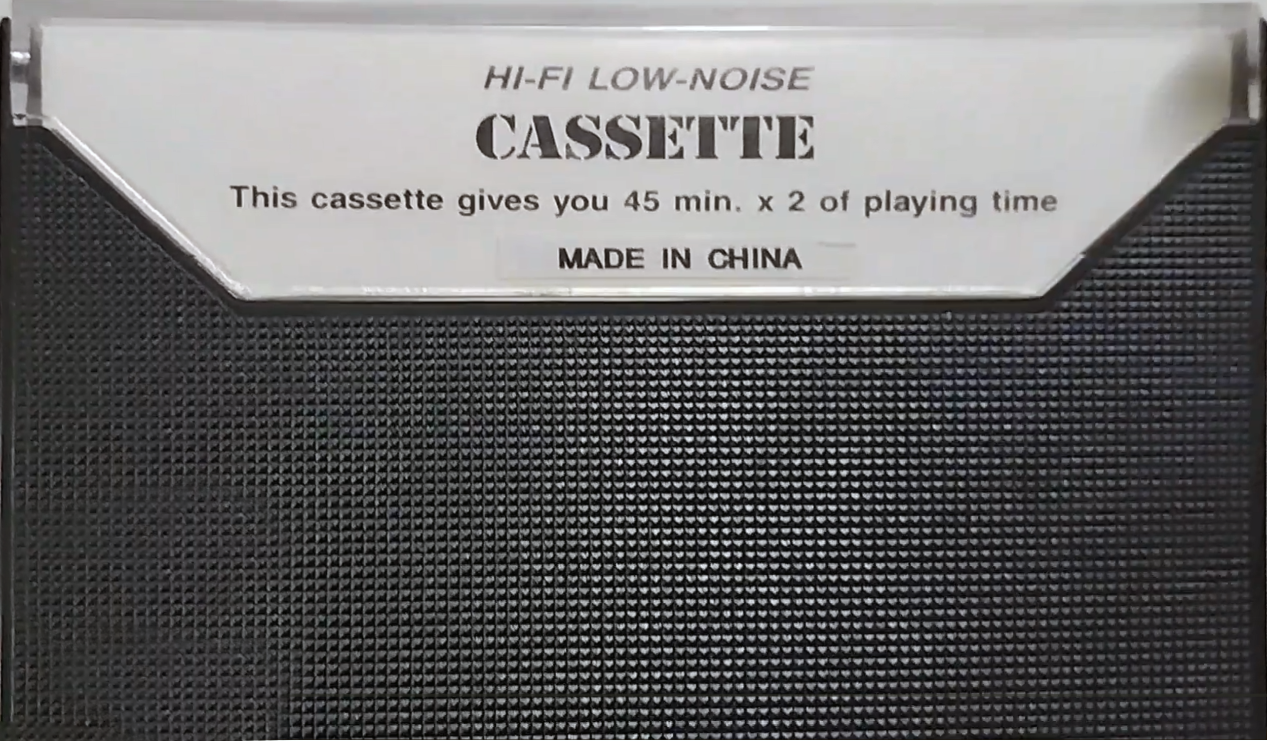 Compact Cassette No Frills 90 Type I Normal Australia, UK