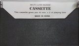 Compact Cassette No Frills 90 Type I Normal Australia, UK