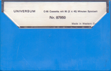 Compact Cassette Universum 90 Type I Normal 1971 Europe