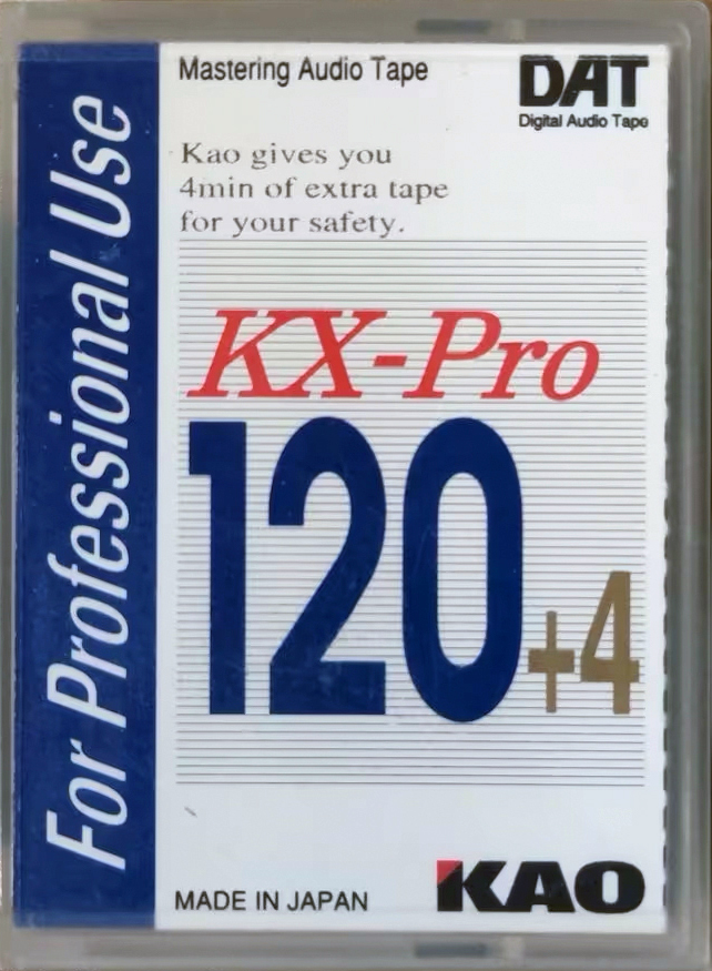 Digital Audio Tape KAO KX-Pro 124 Type IV Metal 1996 Japan