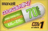 Compact Cassette Maxell CD`s I / CD`s 1 70 "CDS1-70N Music Vitamins" Type I Normal 2000 Japan