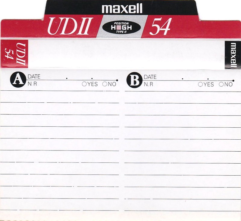 Compact Cassette: Maxell / Hitachi Maxell - UDII 54