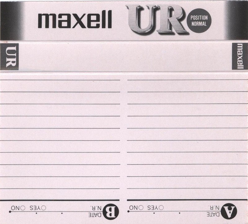 Compact Cassette Maxell UR 120 Type I Normal 1994 Europe