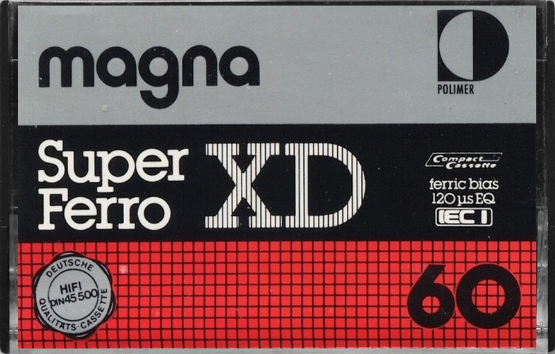 Compact Cassette Magna Super Ferro XD 60 Type I Normal 1979 Europe