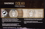 Compact Cassette Daewoo DX 60 Type I Normal South Korea