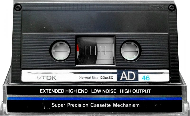 Compact Cassette TDK AD 46 Type I Normal 1984 Japan