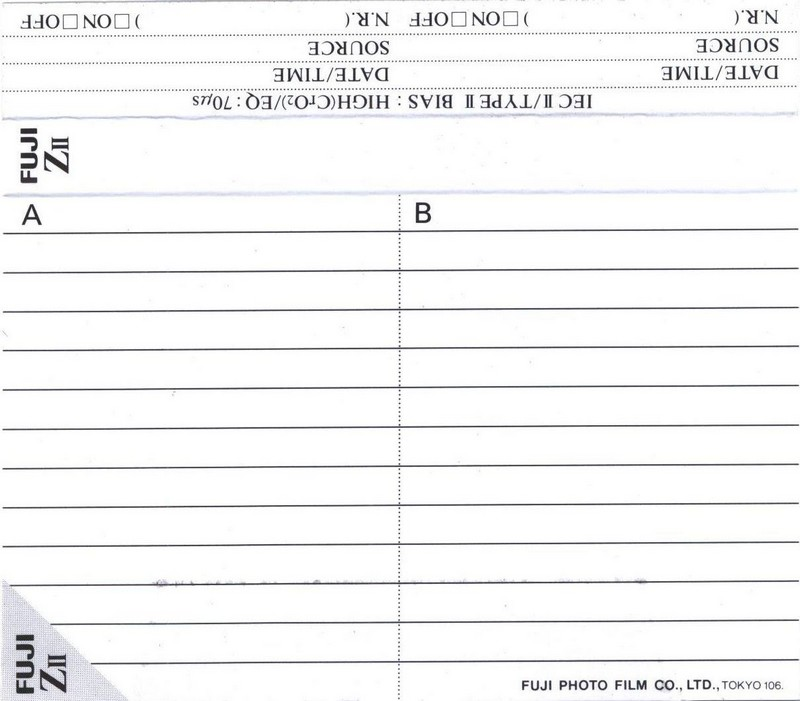Compact Cassette Fuji Z II 90 Type II Chrome 1995 Europe
