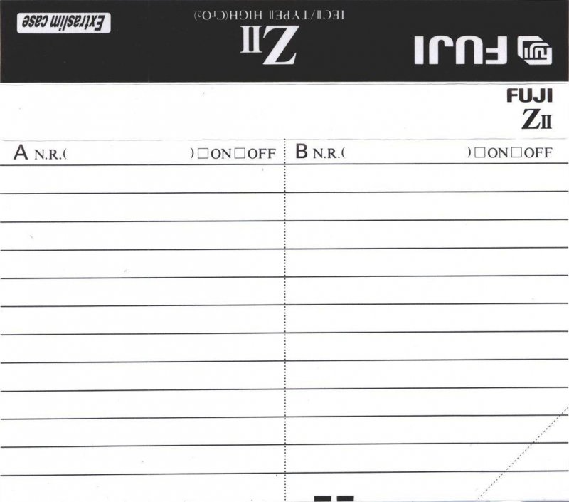 Compact Cassette Fuji Z II 90 Type II Chrome 1995 Europe