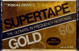 Compact Cassette SUPERTAPE Gold 90 "44-922" Type I Normal 1978 USA