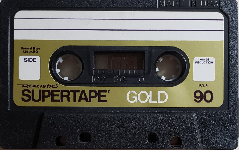 Compact Cassette: Radio Shack SUPERTAPE - Gold 90