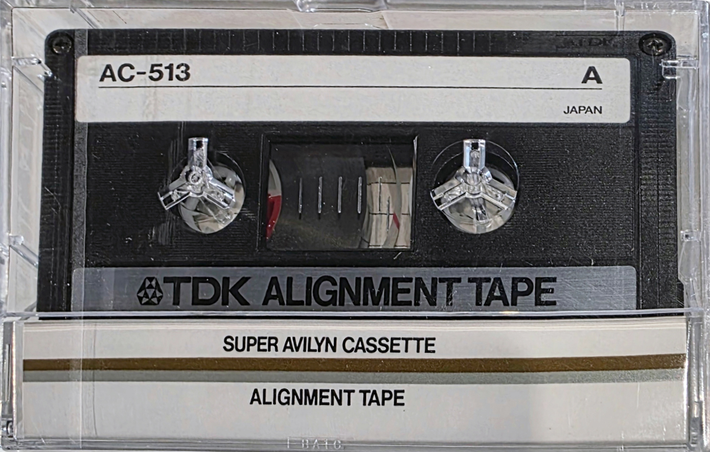 Compact Cassette TDK SA "Alignment tape AC-513" Service Cassette 1985 North America