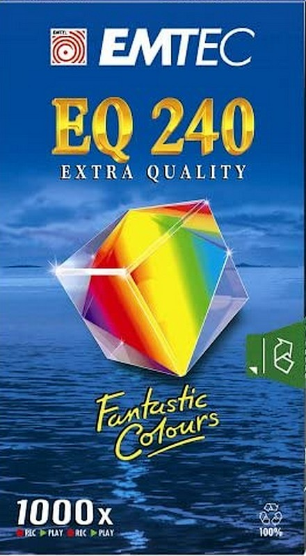 VHS, Video Home System Emtec EQ 240 Type II Chrome 2002 Worldwide
