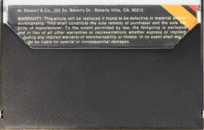 Compact Cassette Audio XDR 120 Type I Normal 1979 USA