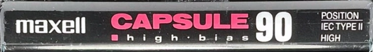 Compact Cassette Maxell Capsule 90 Type II Chrome 1992 North America