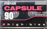 Compact Cassette Maxell Capsule 90 Type II Chrome 1992 North America