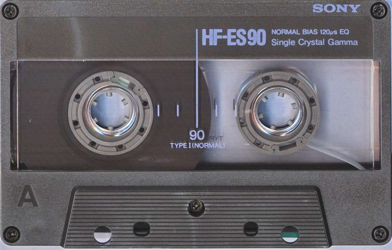 Compact Cassette Sony HF-ES 90 "HF-ES 90A" Type I Normal 1988 Europe