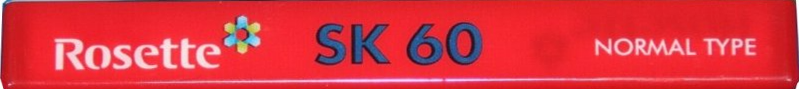 Compact Cassette Smat Rosette 60 "SK" Type I Normal 1995 South Korea