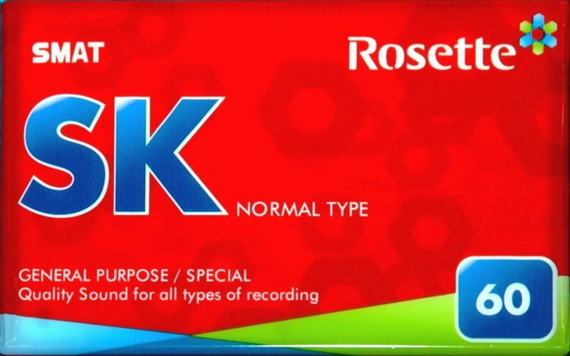 Compact Cassette Smat Rosette 60 "SK" Type I Normal 1995 South Korea