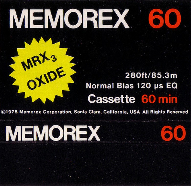 Compact Cassette: Memorex  - MRX3 Oxide 60