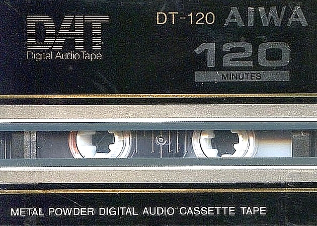 Digital Audio Tape Aiwa 120 "DT" Type IV Metal 1987 Europe
