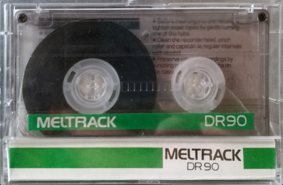 Compact Cassette Meltrack DR 90 Type I Normal 1988 India