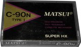 Compact Cassette Matsui 90 "Super HX" Type I Normal 2001 UK