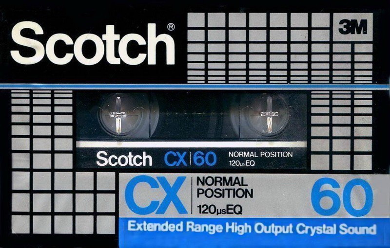 Compact Cassette Scotch CX 60 Type I Normal 1982 Japan