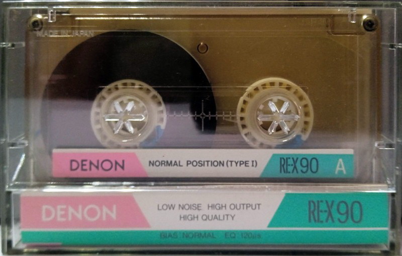 Compact Cassette Denon RE-X 90 Type I Normal 1987 Japan