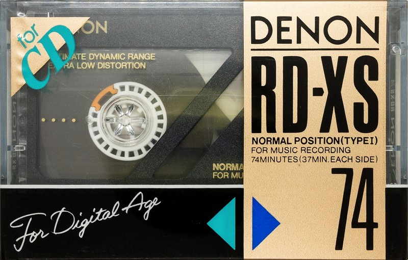 Compact Cassette Denon RD-XS 74 Type I Normal 1988 Japan