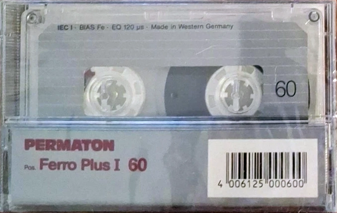 Compact Cassette Permaton Ferro Plus I 60 Type I Normal 1989 Europe