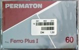 Compact Cassette Permaton Ferro Plus I 60 Type I Normal 1989 Europe