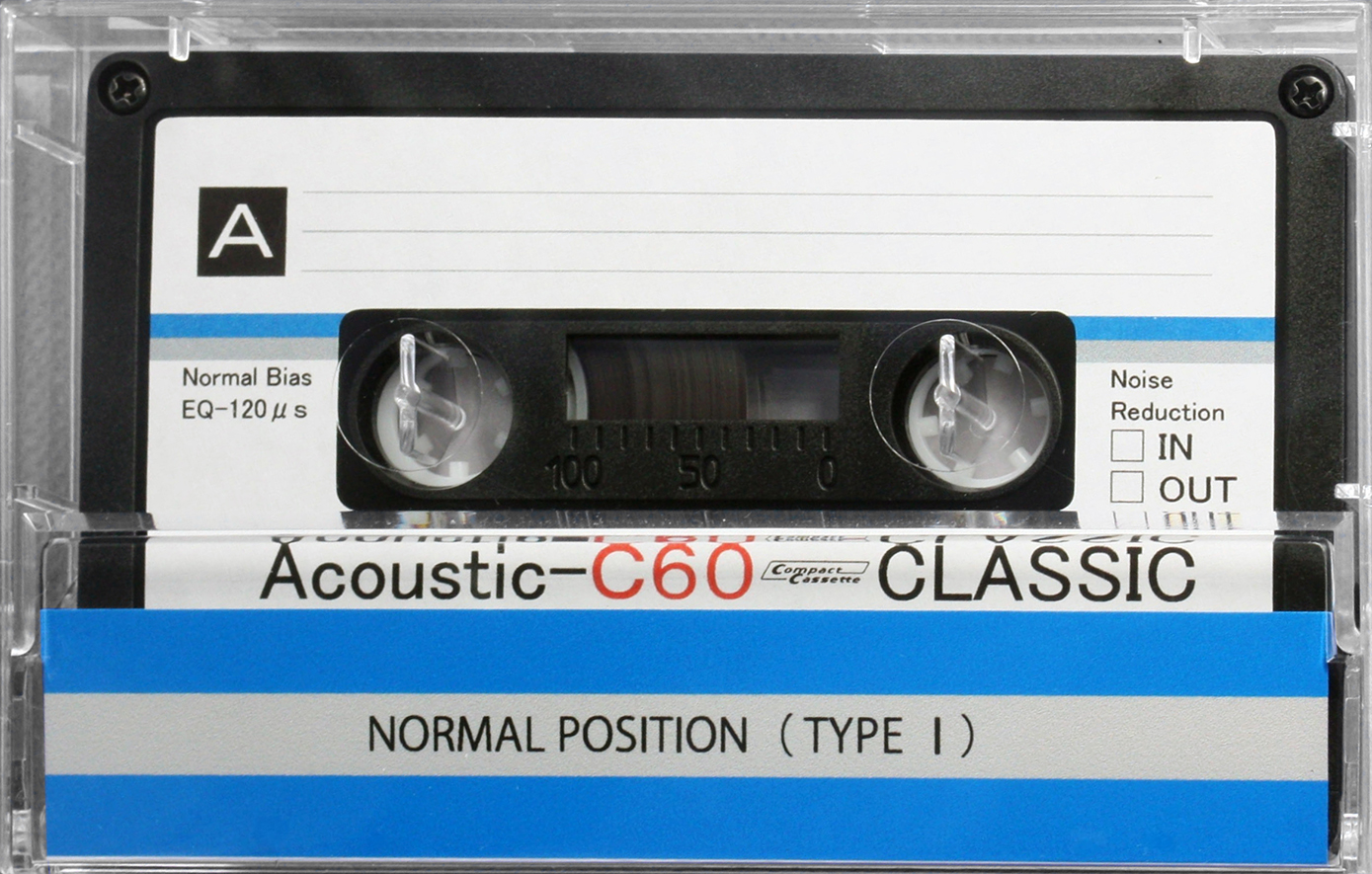 Compact Cassette Classic Acoustic 60 Type I Normal 2021 Worldwide