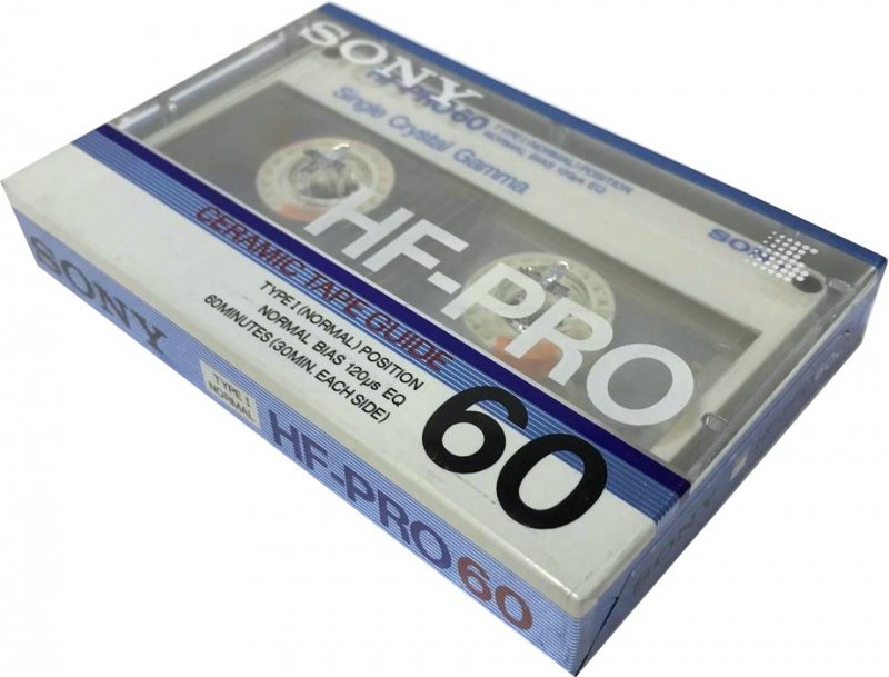 Compact Cassette Sony HF-Pro 60 "HF-PRO 60N" Type I Normal 1986 Japan