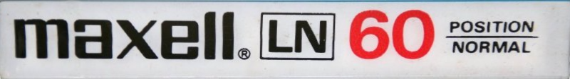 Compact Cassette Maxell LN 60 Type I Normal 1984 Europe