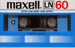 Compact Cassette Maxell LN 60 Type I Normal 1984 Europe