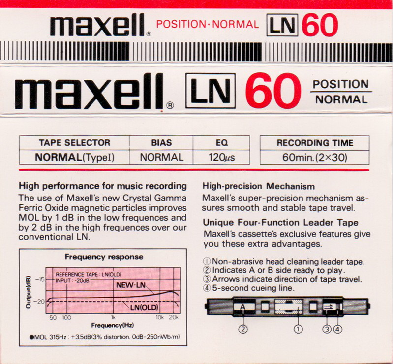 Compact Cassette: Maxell / Hitachi Maxell - LN 60