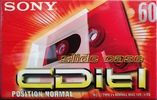 Compact Cassette Sony CDit I 60 "C-60CDIT1C" Type I Normal 1998 Europe