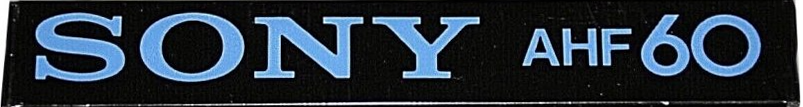Compact Cassette Sony AHF 60 Type I Normal 1978 Germany