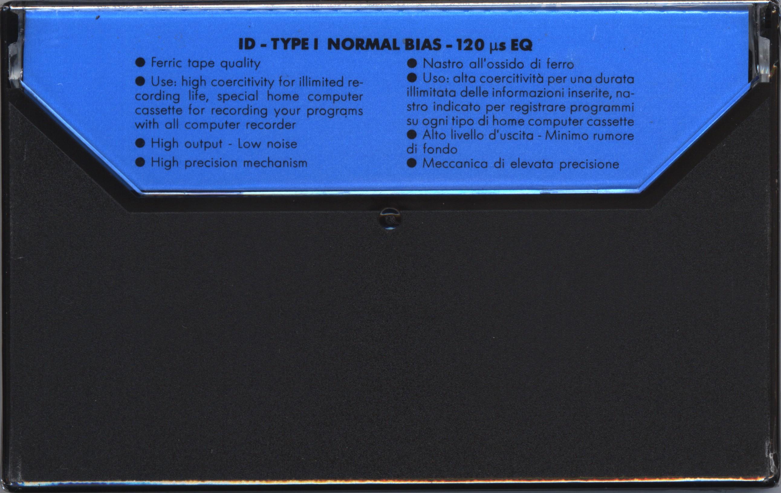 Compact Cassette Ilford Data 20 "ID 20" Computer Cassette Europe