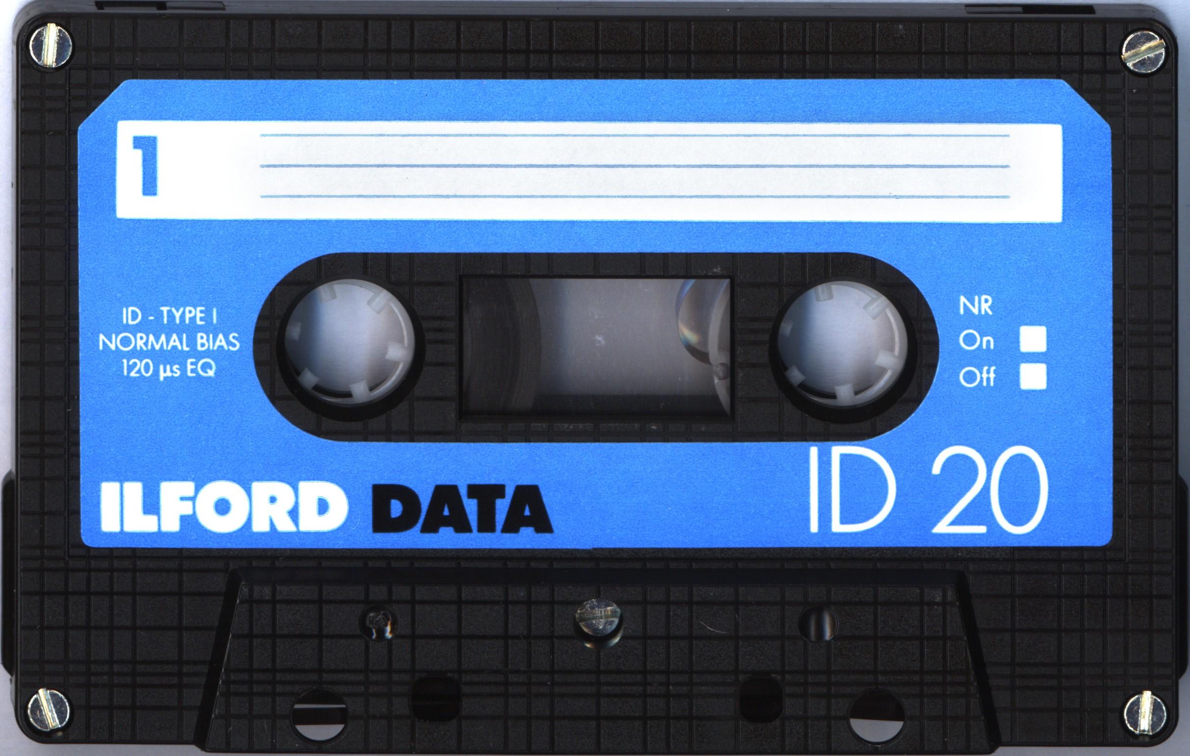 Compact Cassette Ilford Data 20 "ID 20" Computer Cassette Europe
