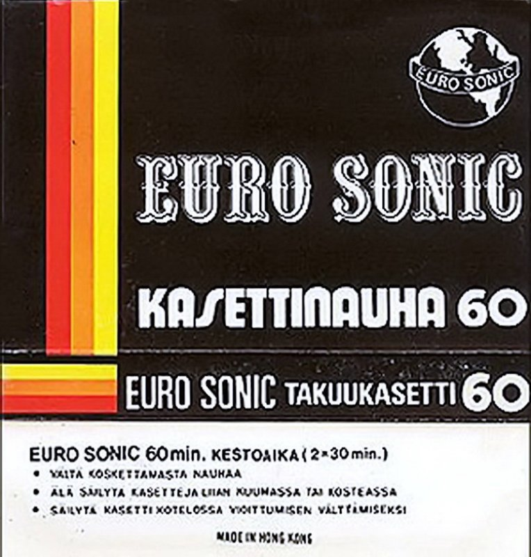 Compact Cassette Euro Sonic 60 Type I Normal Hong Kong