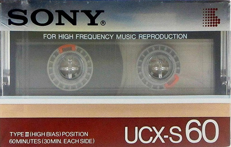 Compact Cassette Sony UCX-S 60 Type II Chrome 1985 USA